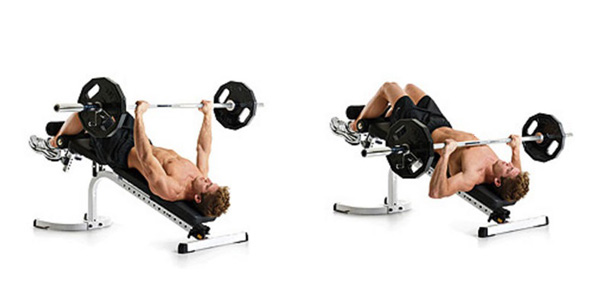 پرس زیر سینه هالتر /Barbell under chest press