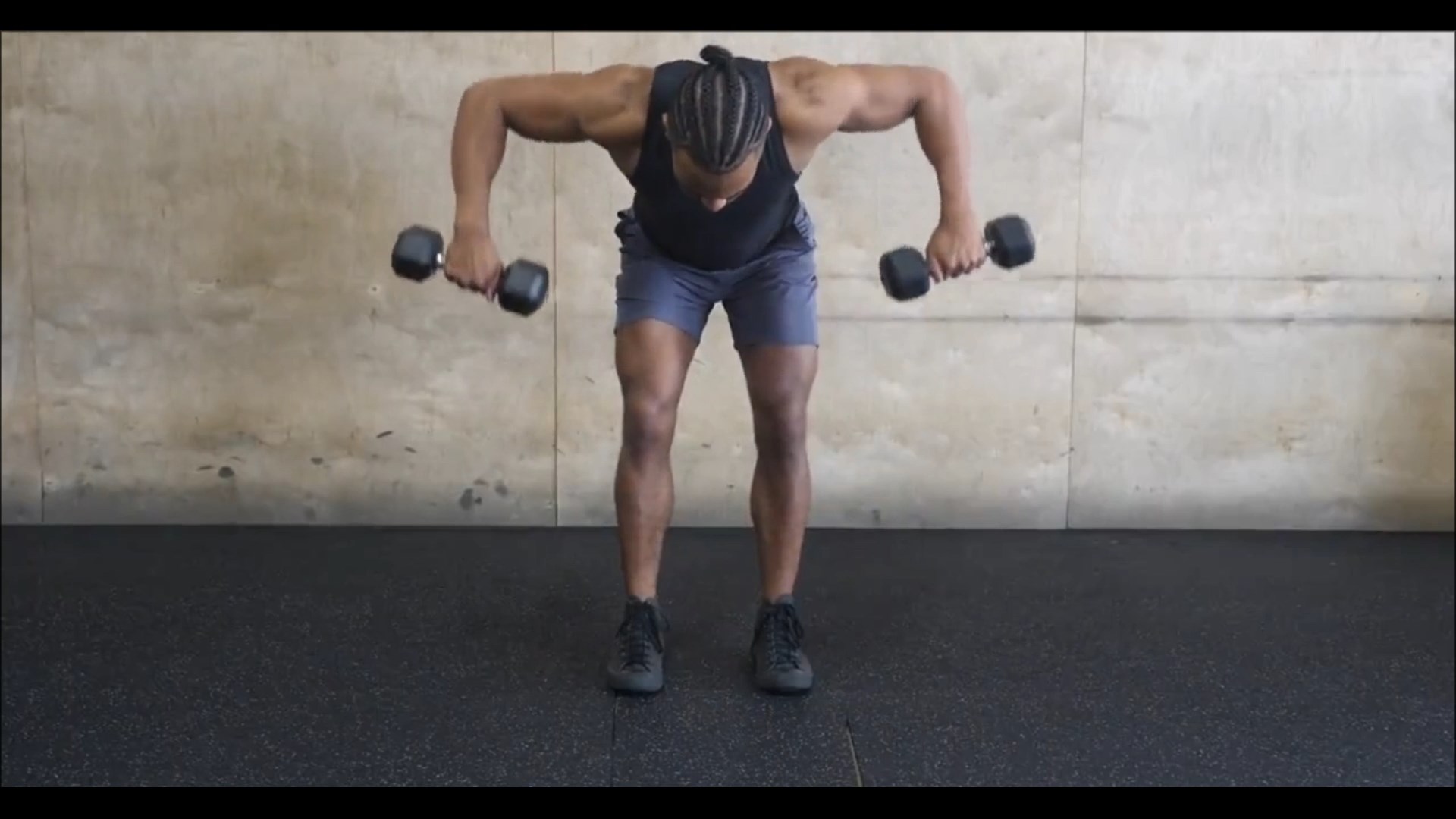 Dumbbell Rear Delt Row/ دمبل خم 
