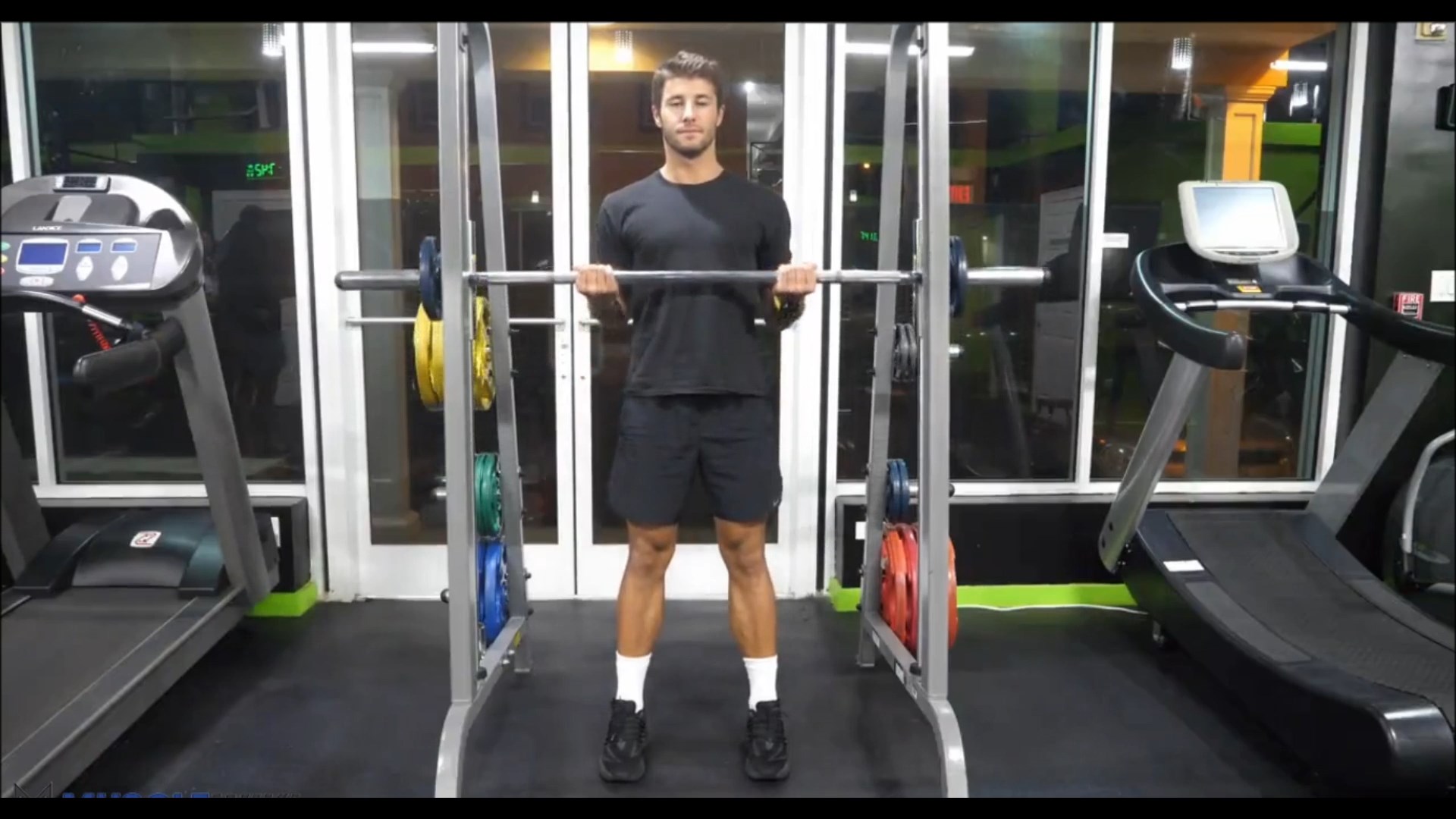 Smith Machine Drag Curl/جلو بازو اسمیت