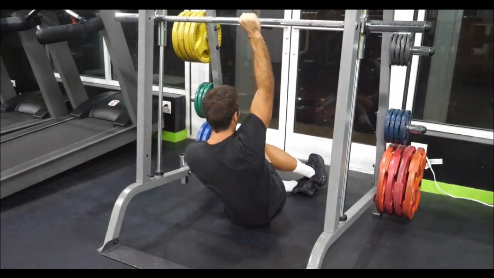 Smith Machine Oblique Crunch/کرانچ اریب اسمیت