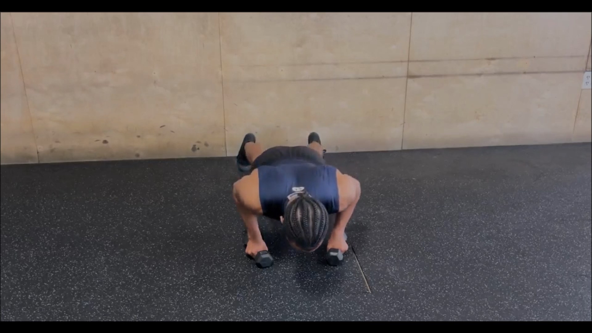Dumbbell Elevated Pushup/شنا روی دمبل