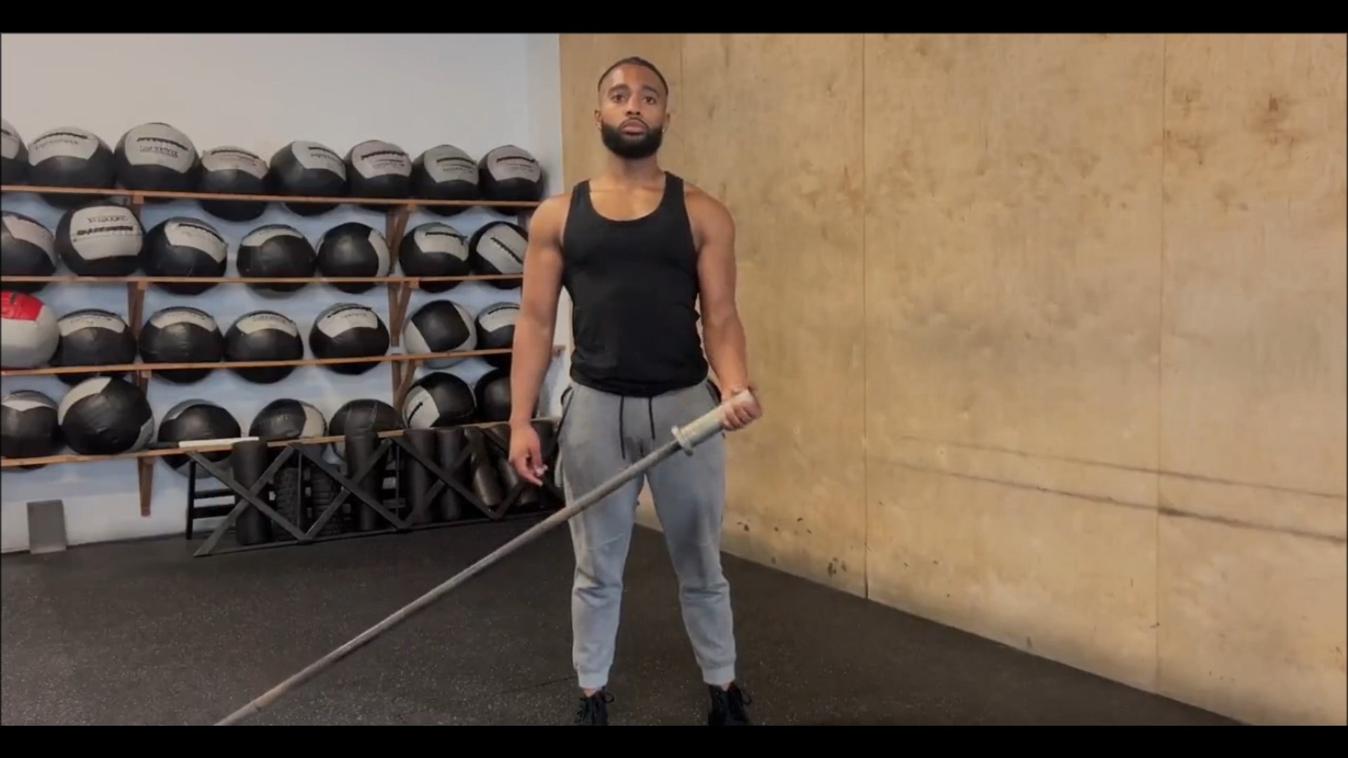 Landmine Bicep Curl/لندماین جلوبازو
