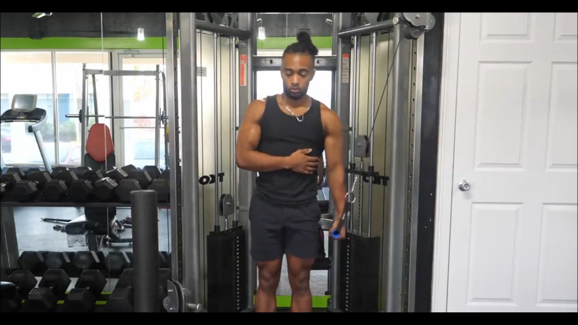 Cable Oblique Pushdown/خم از بغل سیمکش