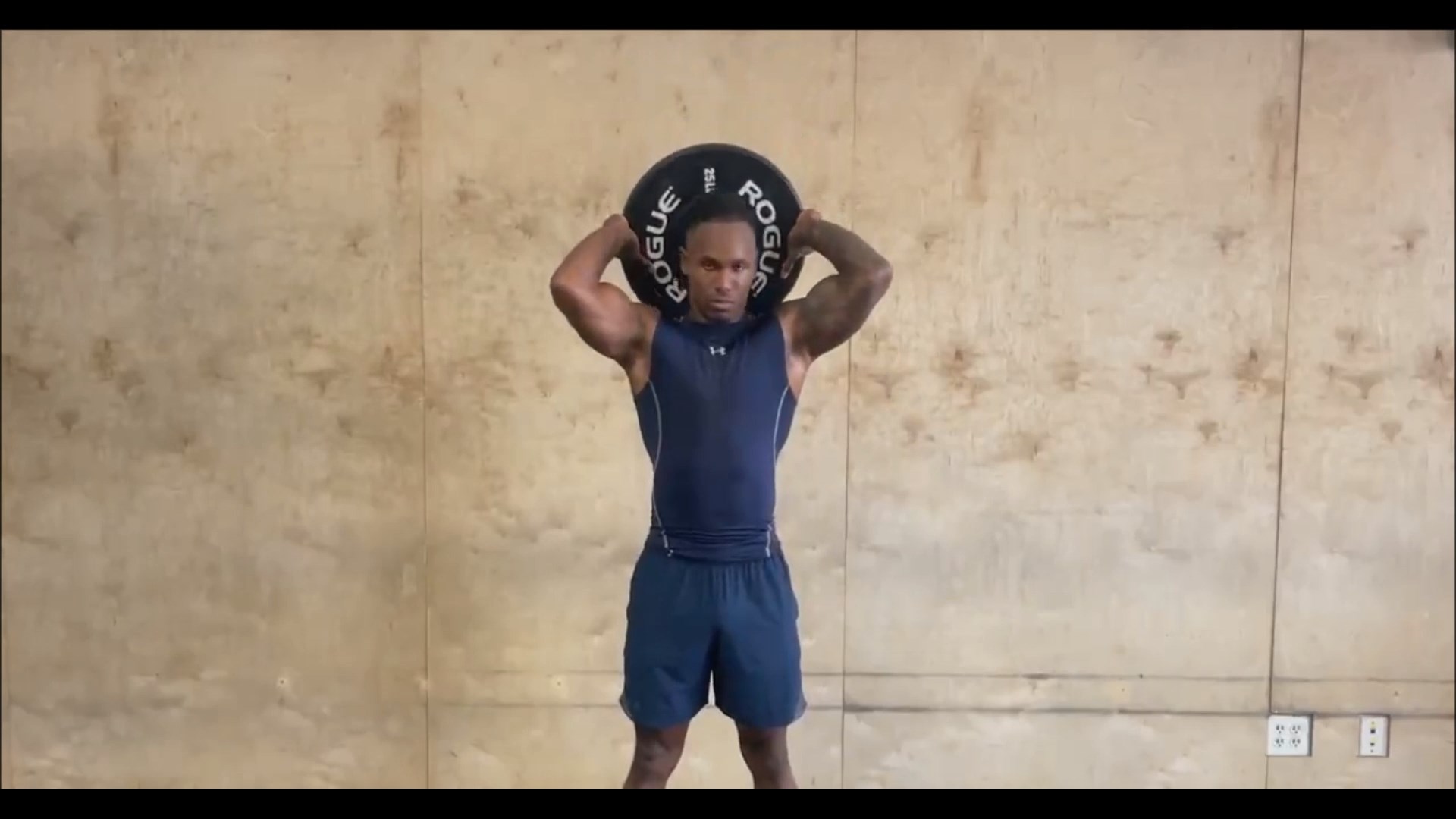 Plate Curl To Overhead Press To Tricep Extension/ پشت بازو اورهد صفحه چرخشی
