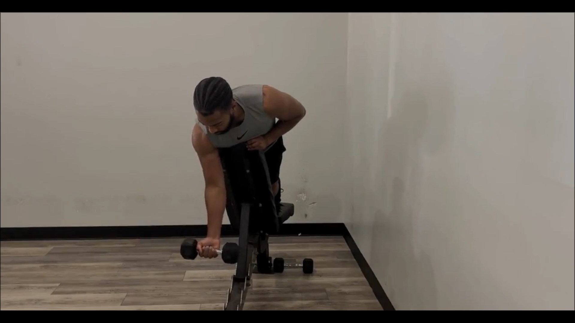 Dumbbell Single Arm Spider Curl/جلو بازو اسپایدری تک دمبل