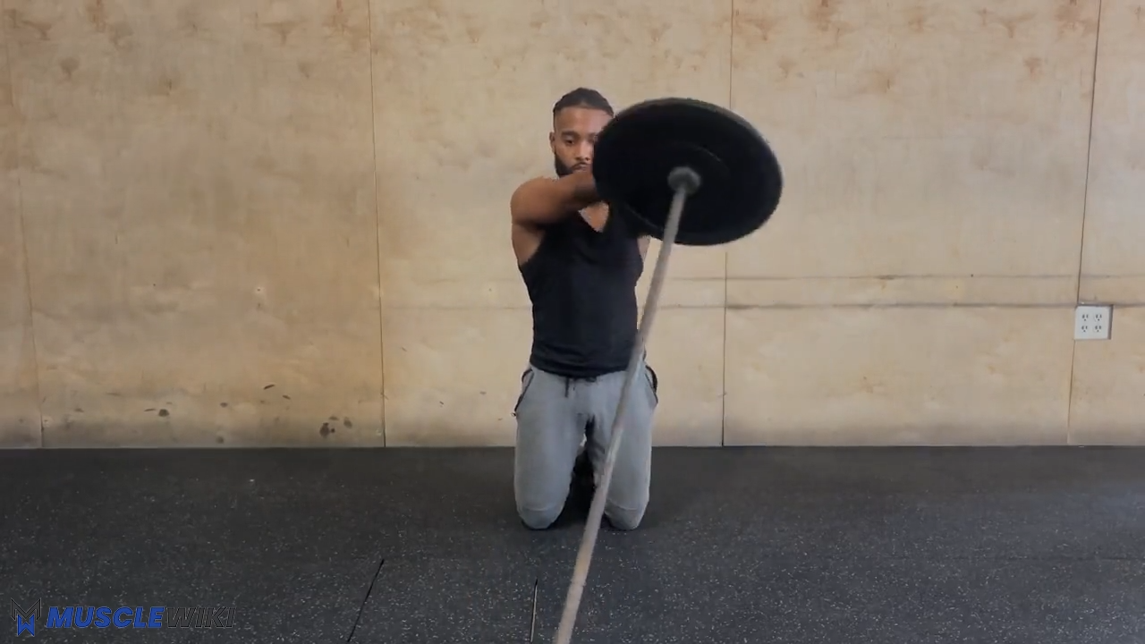 Landmine Kneeling Twist/ پیچ روی زانو لندماین 