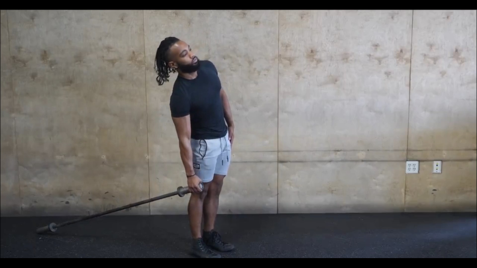 Barbell Landmine Side Bend/شکم از بغل لندماین(خم از بغل)
