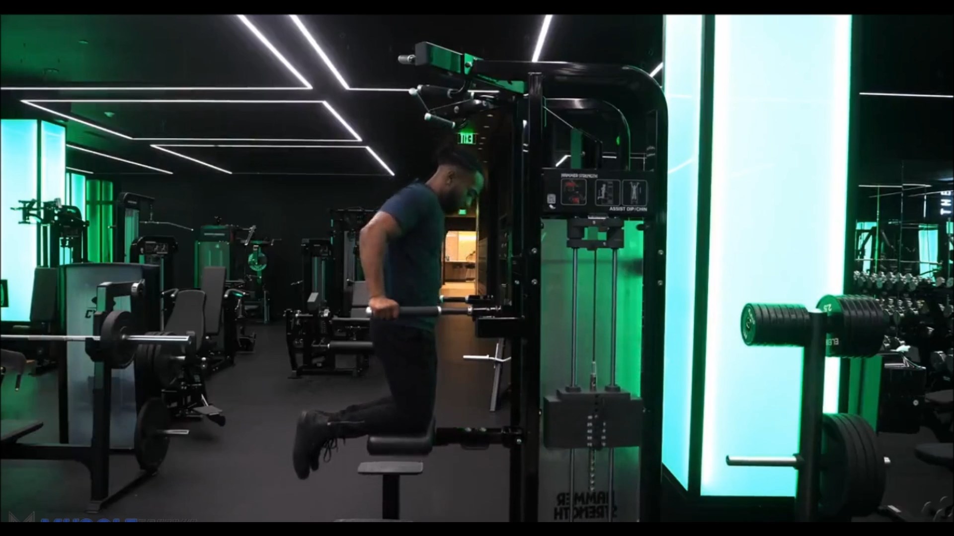Machine Assisted Parralel Bar Dips/دیپ پارالل دستگاه